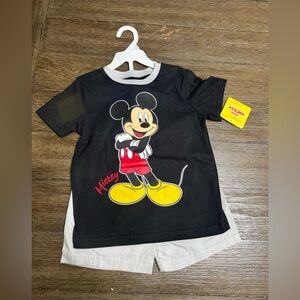 Disney Black Mickey‎ Mouse Short Sleeve Tee